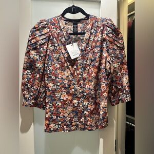 New with tags Smythe v neck frontier blouse size small